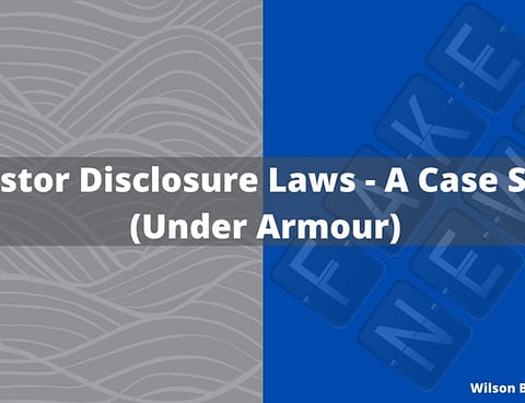 Investor Disclosure Laws - A Case Study by The Bradshaw Law Group - Securities Attorney Irvine, CA